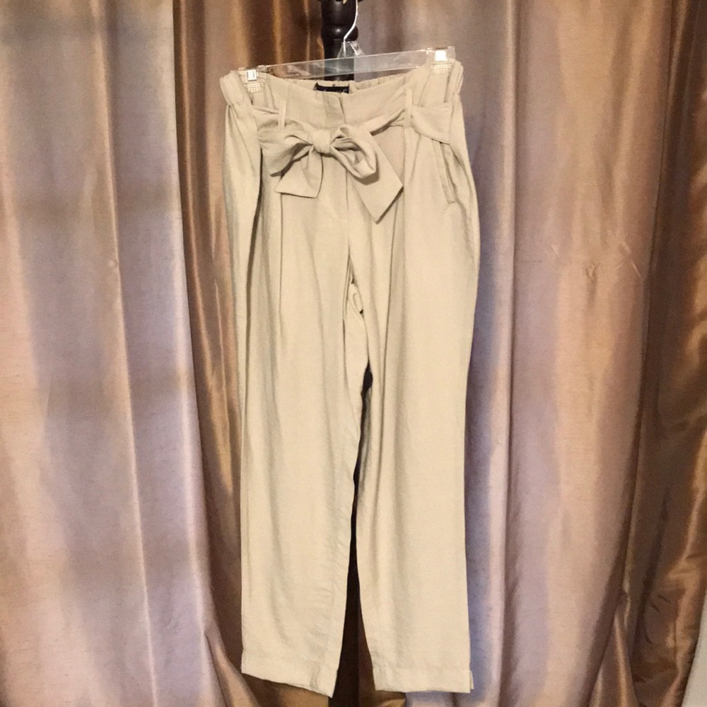 Khaki Linen Pants